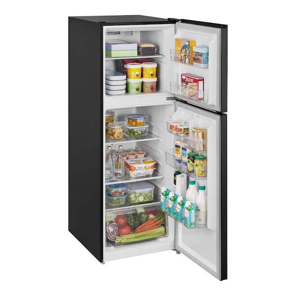 Vissani 10.1 cu. ft. Top Freezer Refrigerator in Black Garage