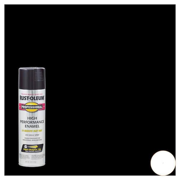 15 oz. High Performance Enamel Gloss Black Spray Paint (6-Count)