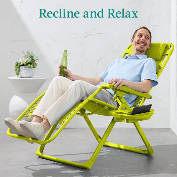 Best Choice Products Neon Metal Zero Gravity Folding Beach Chair