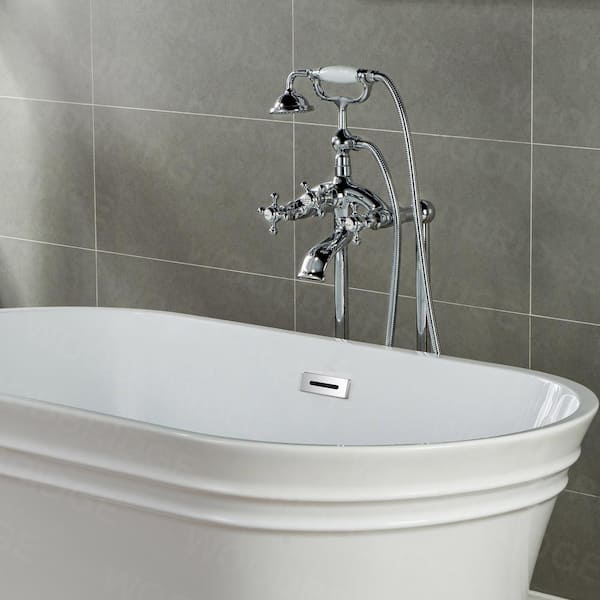 WOODBRIDGE Wayne 2-Handle Claw Foot Freestanding Tub Faucet with