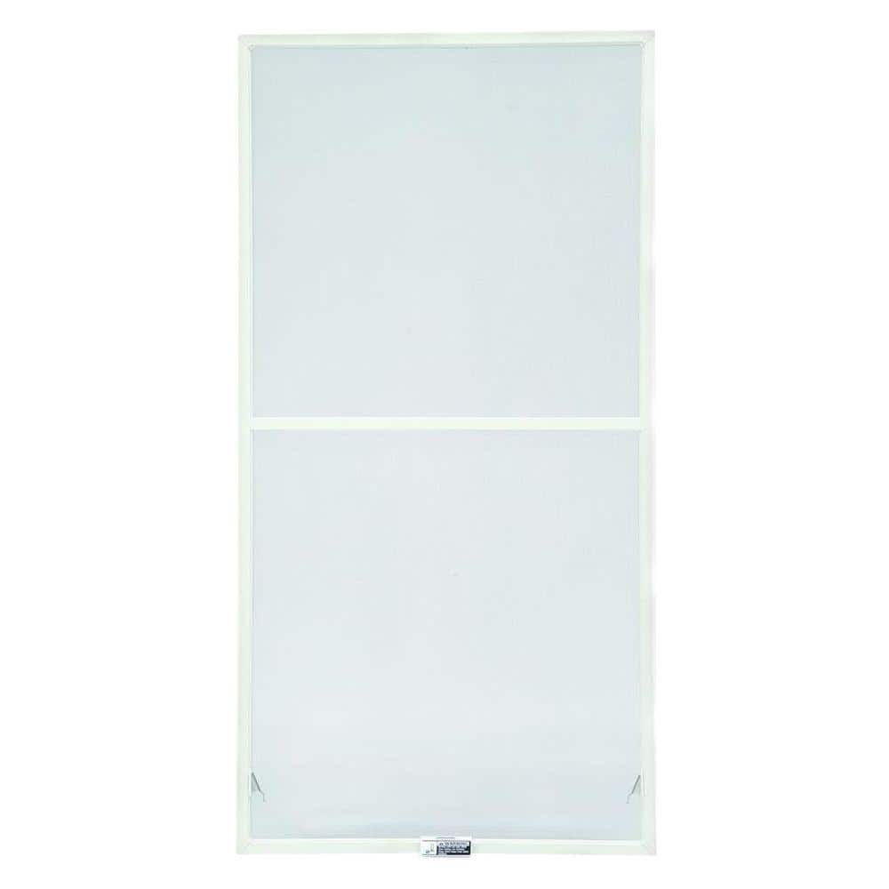 19-7/8 in. x 54-27/32 in. 400-Series White Aluminum Double-Hung Window Scre