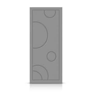 30 in. x 80 in. Hollow Core Light Gray Stained Composite MDF Interior Door Slab