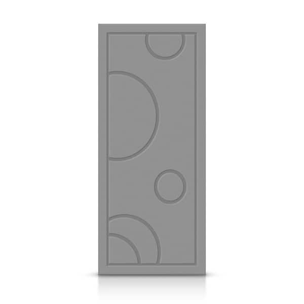 CALHOME 30 in. x 96 in. Hollow Core Light Gray Painted Composite MDF Interior Door Slab