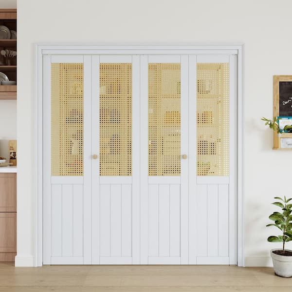 ARK DESIGN 72 in. x 80 in. Paneled Solid Core White Finished Wood