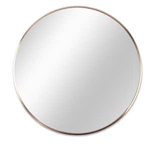 20 in. W x 20 in. H Round Framed Wall Bathroom Vanity Mirror in Gold
