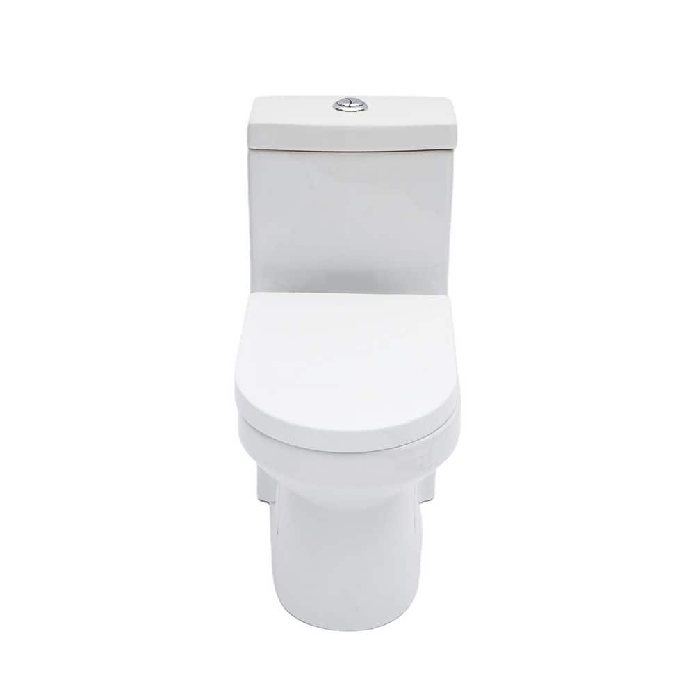25 inch 1-piece 1.1/1.6 GPF Dual Flush Elongated Toilet in White Seat Included price history on PriceWatchPro
