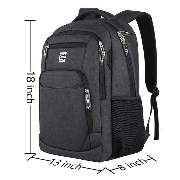 Wudkey Business Travel Anti Theft Slim Durable Water Resistant Laptops Backpack, Fits 15.6 in. Laptop and Notebook, Black Wudkey Business Travel Anti Theft Slim Durable Water Resistant Laptops Backpack, Fits 15.6 in. Laptop and Notebook, Black