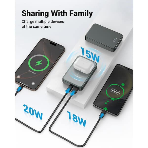 Yichuhaoxi Magnetic Portable Power Bank 26800mAh, Aluminum alloy