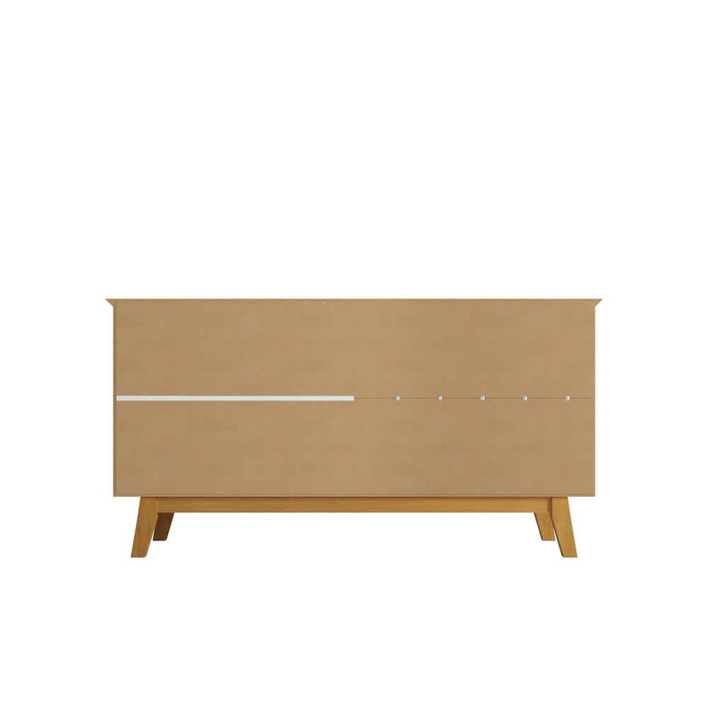 Yonkers Rustic Brown Mid-Century Modern Sideboard