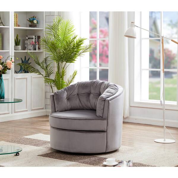 light grey comfy chair