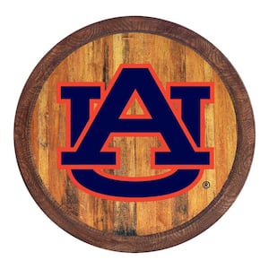 20 in. Auburn Tigers Logo - "Faux" Barrel Plastic Decorative Sign