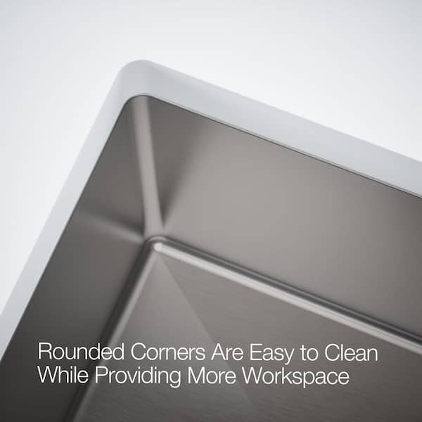 KOHLER Strive 32 in. Undermount Single-Bowl Workstation Kitchen