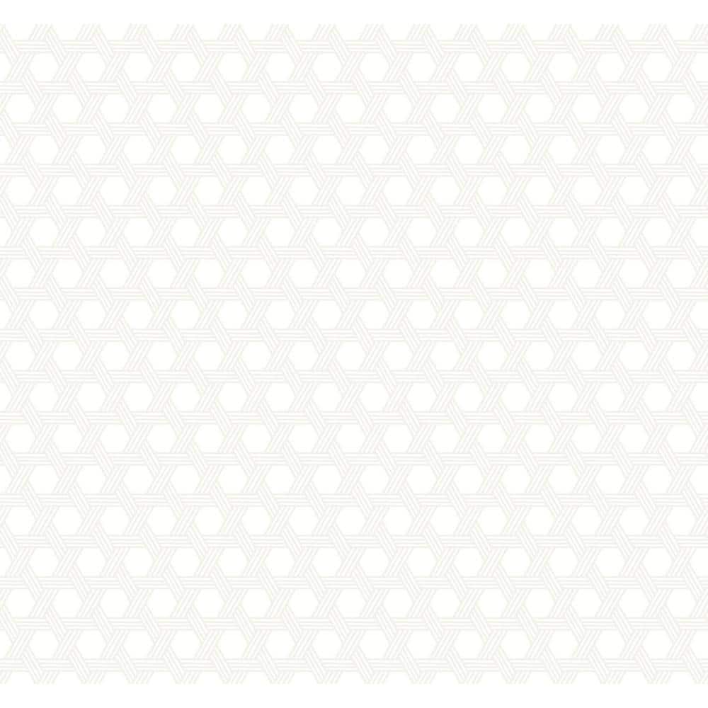 Luxe Retreat Gray and Eggshell Cabana Wicker Paper Unpasted Wallpaper Roll (60.75 sq. ft.) price history on PriceWatchPro