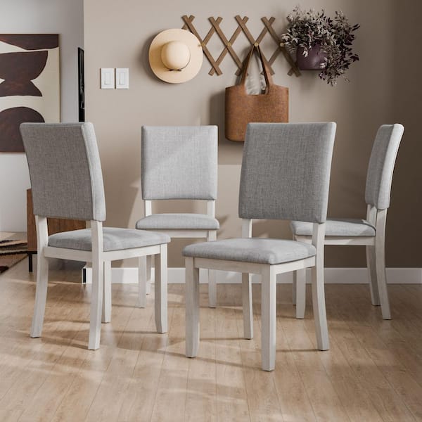 Jovie Gray Fabric Upholstered Dining Chair (Set of 4)