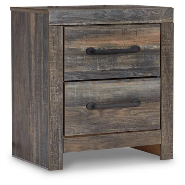 Drystan Gray 2-Drawer 21.69 in. W Nightstands