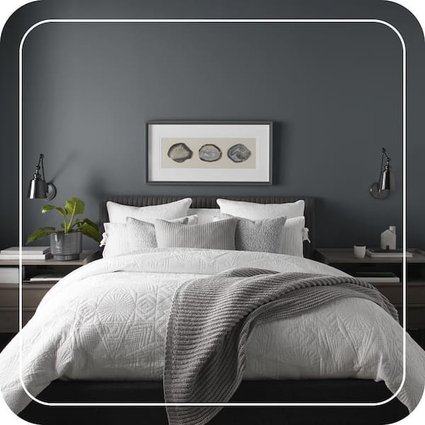 behr little black dress paint BEHR ULTRA 1 qt. #PPU24-23 Little Black Dress Extra Durable Flat Interior  Paint & Primer 172304