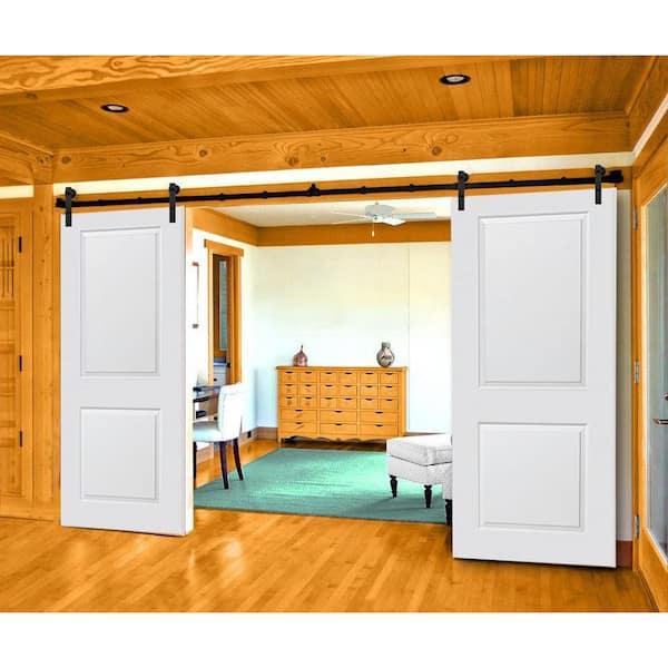 Double Door With Barn Hardware Kit, Sliding Door Room Dividers Home Depot