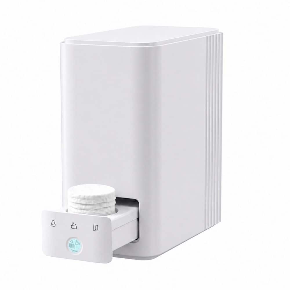Matte Black Automatic Hot Towel Dispenser, 5-Second Instant Heating Facial Towel Warmer to 131 deg. F with 20 Unit
