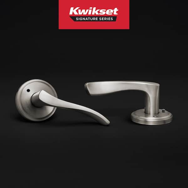 Sedona Satin Nickel Bedroom Bathroom Privacy Door Handle with Microban Antimicrobial Technology