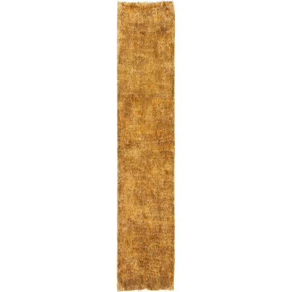 SAFAVIEH Bohemian Caramel 3 ft. x 10 ft. Solid Runner Rug