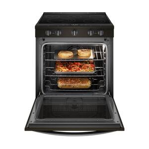 6.4 cu. ft. Smart Slide-In Electric Range with Air Fry, When Connected in Fingerprint Resistant Black Stainless