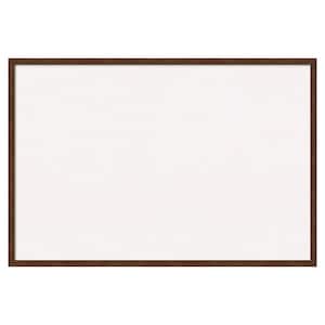 Carlisle Brown Narrow White Corkboard 37 in. x 25 in. Bulletin Board Memo Board
