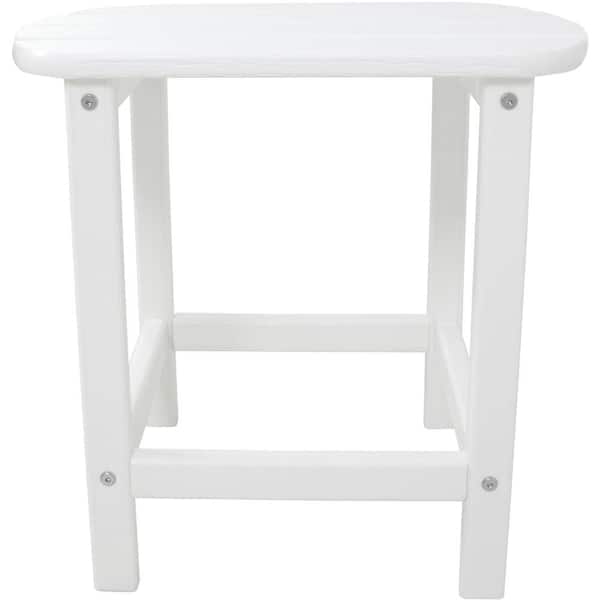 Hanover White All-Weather Patio Side Table