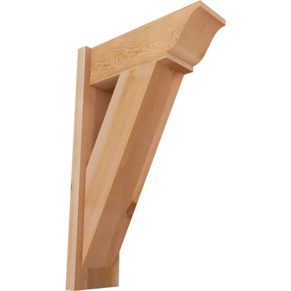 Ekena Millwork 8 in. x 32 in. x 20 in. Traditional Smooth Western Red Cedar Outlooker