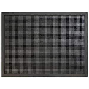 Pin Dot Black 36 in. x 48 in. Rubber Commercial Door Mat
