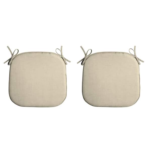 Indoor/Outdoor Square Foam Seat Pad, Set of 2, Foam Cushion Tan Leala