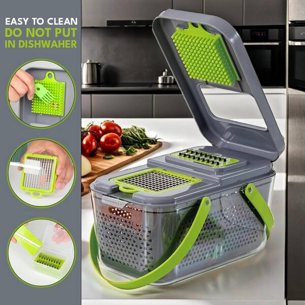 Lynzavix 22-in-1 Vegetable Chopper with Container, Multi Kitchen