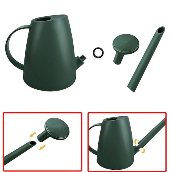 0.5 gal. Dark Green Plastic Long Spout Watering Can L09Y9LT824