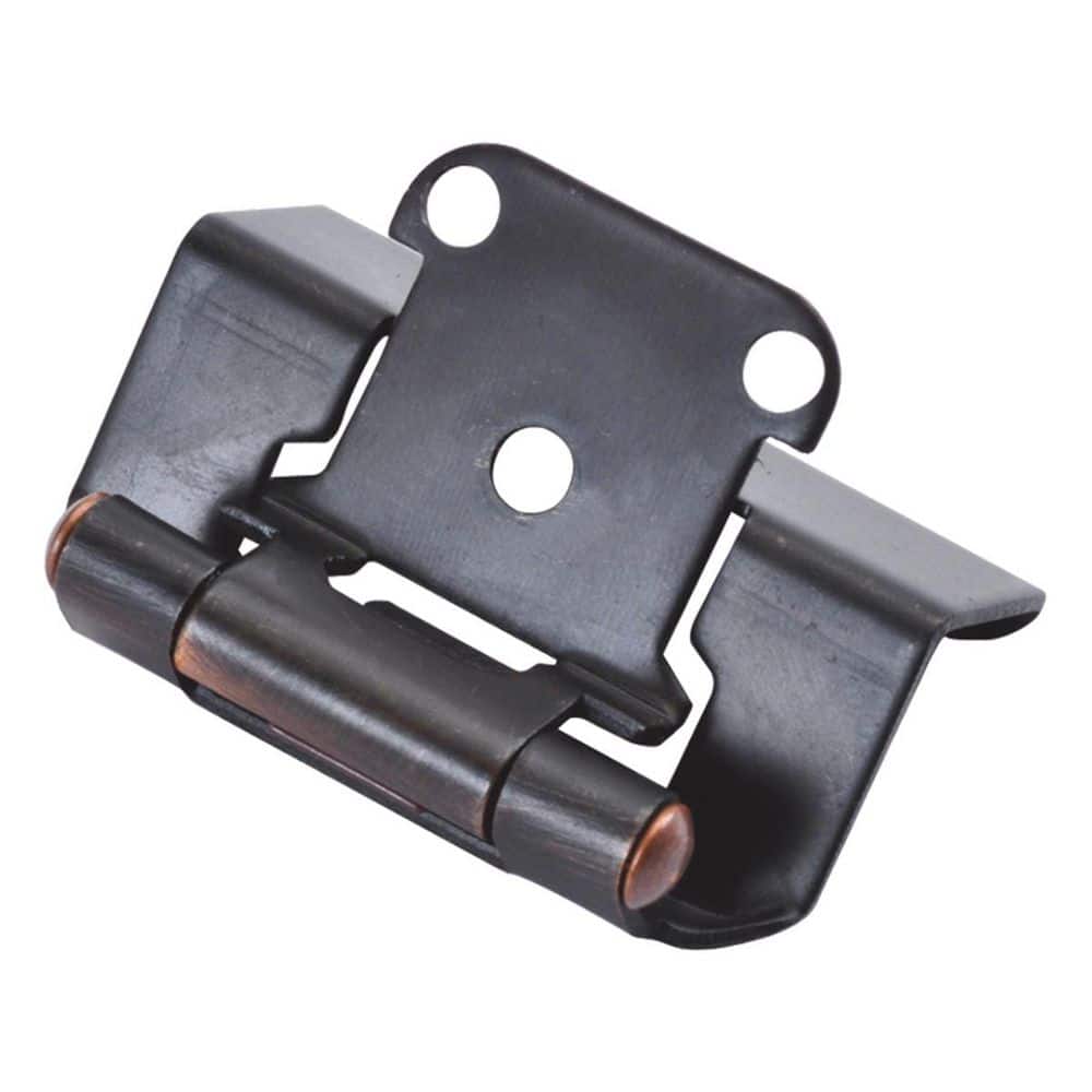 Hinge Semi-Concealed 1/2 in. Overlay Face Frame Full Wrap Self-Close Vintage Bronze Hinge (5-Pairs) price history on PriceWatchPro