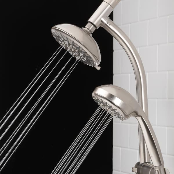 Glacier Bay 6-Spray Wall Bar Rain Can Showerhead with Hand
