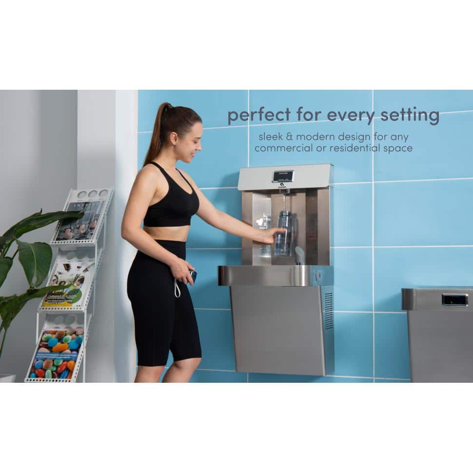 Avalon Stainless Steel Wall Mounted Water Fountain with Bottle Filler