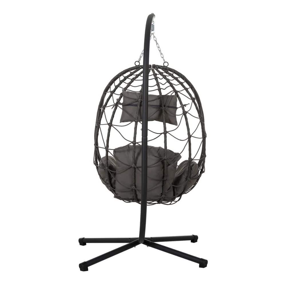 Hanging Seat, Wicker Weave Patio Swing Chairs, Outdoor Indoor Wicker Egg Sw