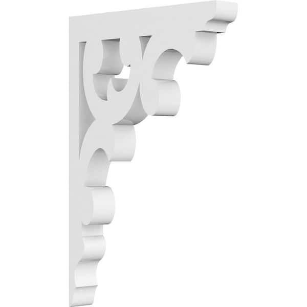 Ekena Millwork 5/8 in. W x 6 in. H x 4 in. D PVC Vienna Bracket