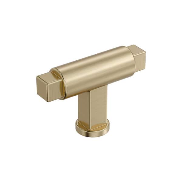 ANIECA ブラウン バングル ゴールド金具　牛革 Amerock Faraday 2 in. (51mm) Length Golden Champagne Classic Bar