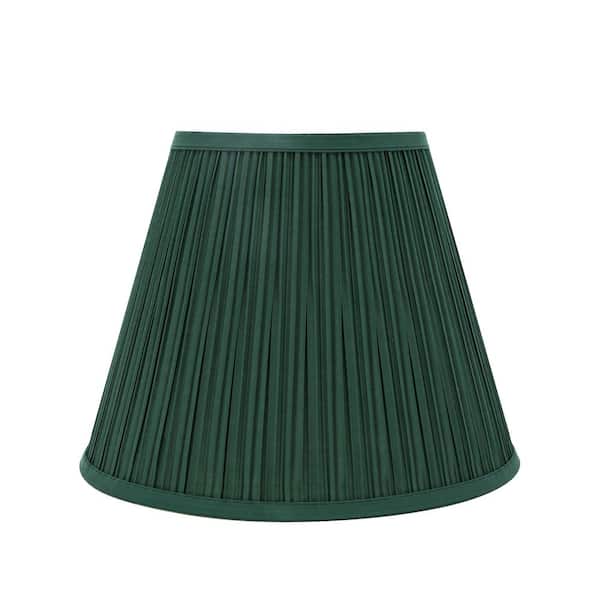 Aspen Creative Corporation 13 in. x 10 in. Green Pleated Empire Lamp Shade
