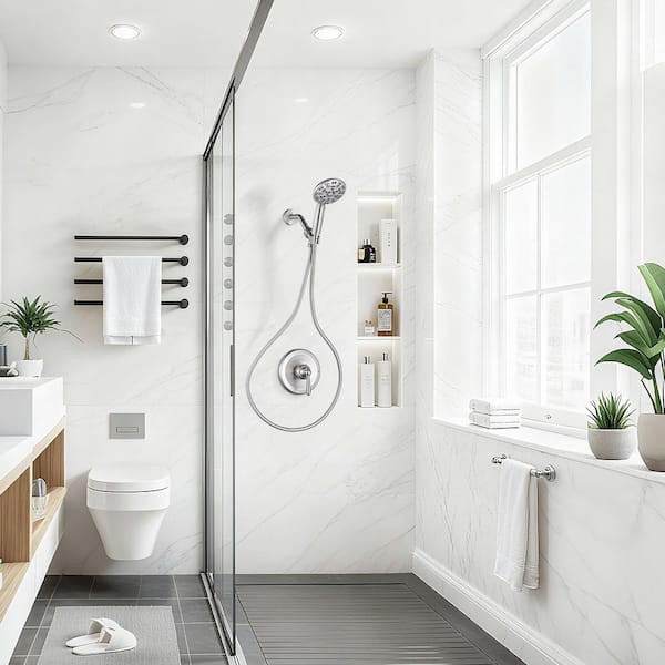 ARCORA Single Handle 7 Sprays Shower Faucet 1.8 GPM with Handheld