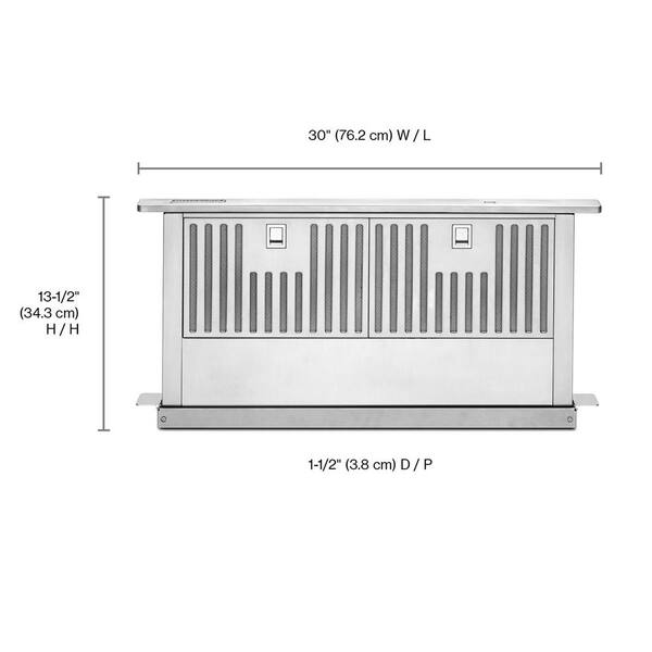 KitchenAid Range Hood (KXD4630YSS) - Stainless Steel