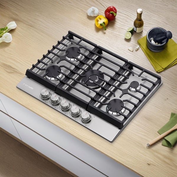 Cosmo 30 in. Haven Collection Recessed Drop-in Gas Cooktop with 5