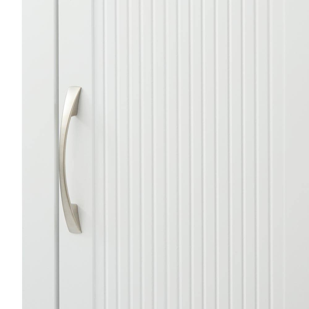 Newport Adjustable White Wooden Linen Storage Cabinet