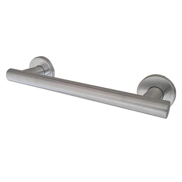 Kingston Brass Berwyn 12 in. x 1.25 in. Grab Bars in Brushed Nickel