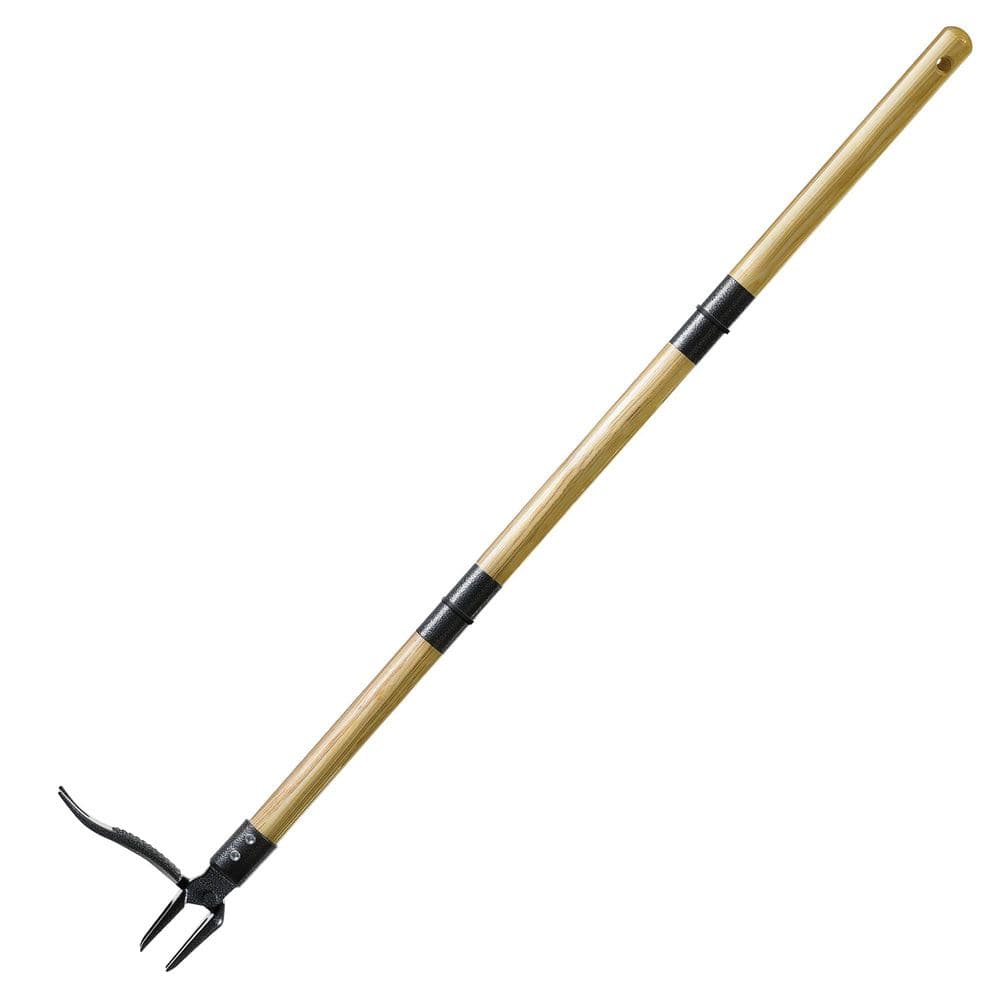 44 in. Stand Up Heavy Duty Weeder Puller Tool with Long Handle-4 Claw Steel