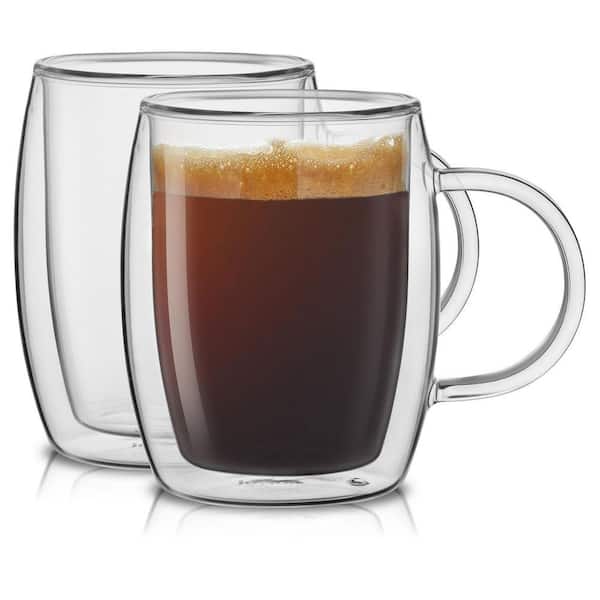 Reviews for JoyJolt Aroma Lead Free Double Wall Glass Mug, 13.5 oz. (Set of  2) | Pg 3 - The Home Depot