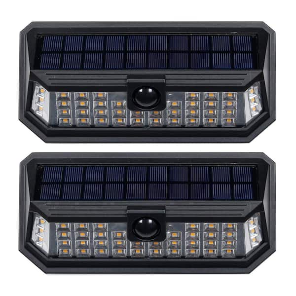 Westinghouse Solar Powered Black Motion Sensing LED Path Light with Linkable Feature (2-Pack)