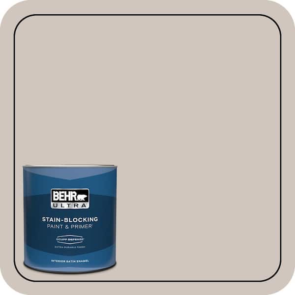 BEHR ULTRA 1 qt. #PWN-71 Smoked Umber Extra Durable Satin Enamel Interior Paint & Primer