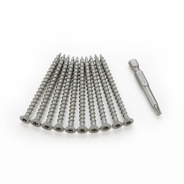 3/8 in. x 2-1/2 in. 96B Summit Grey Self Tapping Star Torx Bugle Head Drywall Screws (0.62 lb. /50-Pieces/Pack)
