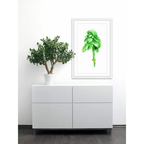 Unbranded 36 in. H x 24 in. W "Basil" by Michelle Dujardin Framed Printed Wall Art